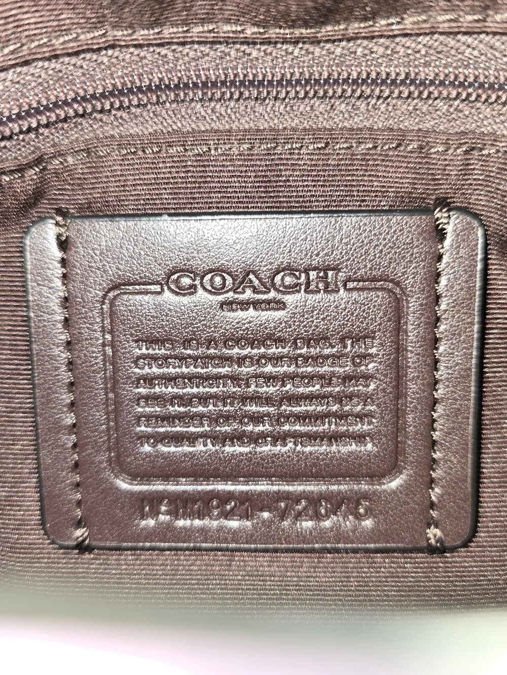Coach Lavender Pebbled Leather Backpack - Picture 5 of 6
